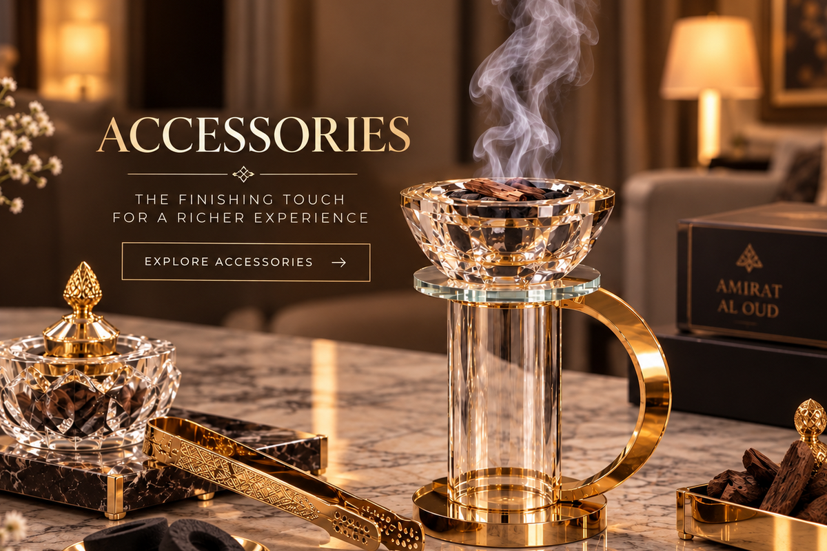 Decorative bakhoor burners and incense accessories