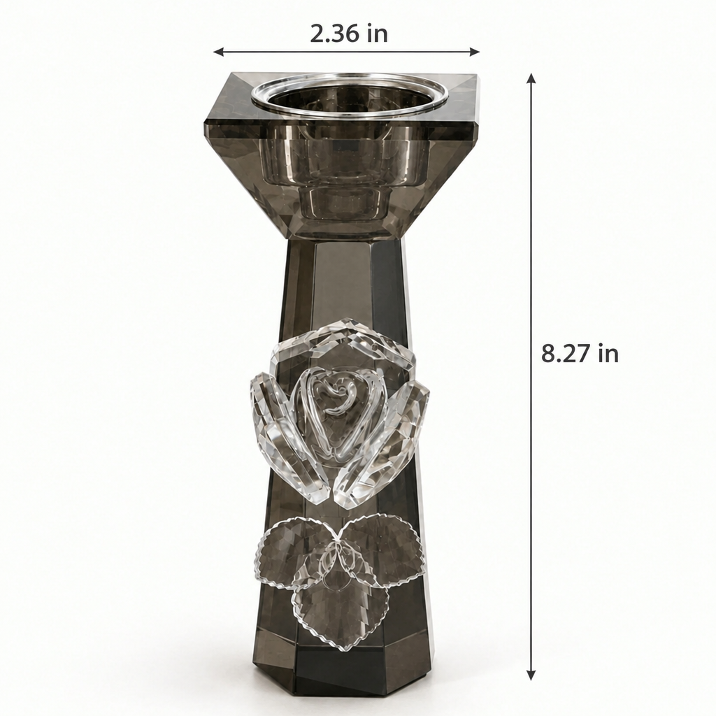 Smoky incense burner dimensions: height 8.27 inches and width 2.36 inches