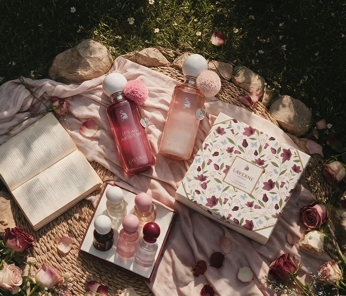 Eternal Love and the Little Garden fragrance set by Laverne